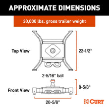 Load image into Gallery viewer, Spyder 5th Wheel Rail Gooseneck Hitch With 2-5/16&quot; BALL, 30K #16090