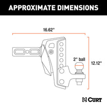 Load image into Gallery viewer, REBELLION XD ADJUSTABLE CUSHION HITCH BALL MOUNT (2&quot; SHANK, 15,000 LBS.) #45949