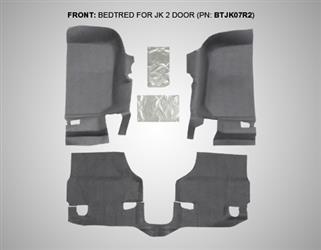 Carpet; BedTred Pro; Direct-Fit; 3 Piece Footwell Coverage #BTJK07F2