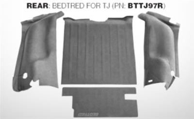 Carpet BedTred Pro Direct-Fit 4 Piece Wheel Wells Cargo Floor Tub Tailgate Coverage #BTTJ97R