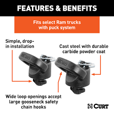 Oem Puck System Gooseneck Safety Chain Anchors (38K) #60698