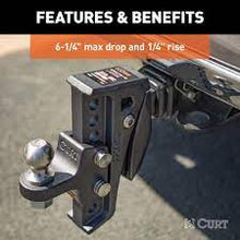 Load image into Gallery viewer, REBELLION XD ADJUSTABLE CUSHION HITCH BALL MOUNT (2&quot; SHANK, 15,000 LBS.) #45949