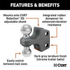 Replacement Rebellion XD Dual Ball, 2" & 2-5/16", UP TO 15K #45952