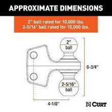 Load image into Gallery viewer, Replacement Rebellion XD Dual Ball, 2&quot; &amp; 2-5/16&quot;, UP TO 15K #45952