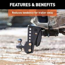 Load image into Gallery viewer, REBELLION XD ADJUSTABLE CUSHION HITCH BALL MOUNT (2&quot; SHANK, 15,000 LBS.) #45949